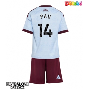 Aston Villa Pau Torres #14 Dětské Alternativní dres komplet 2026-27 Krátký Rukáv (+ trenýrky)